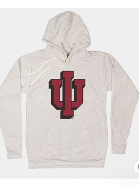 Indiana University Homefield Retro IU Drop Shadow Hoodie Large